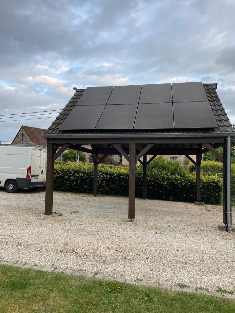 Panneaux solaires sur structure bois — Brabant wallon