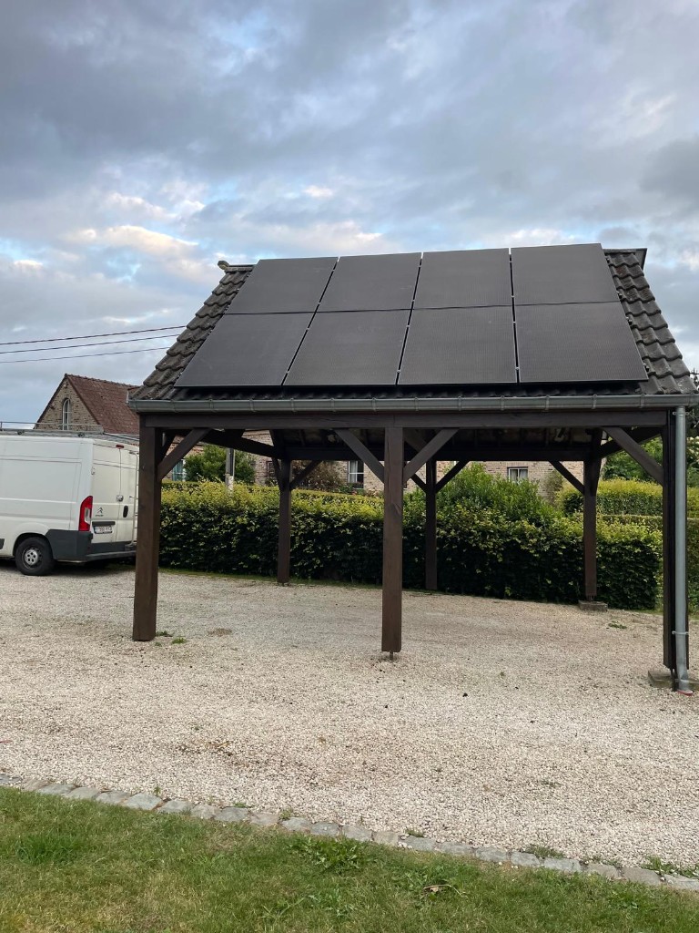 Panneaux solaires sur structure bois — Brabant wallon